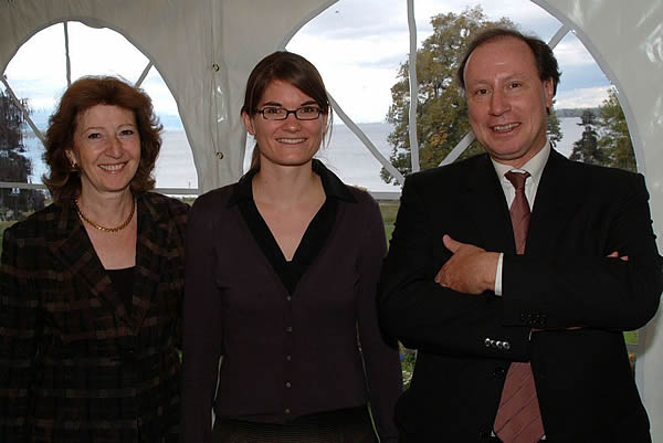 Madame Irina du Bois, Dr. Katrin Milzow et Prof. Philippe Burrin